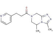 3,5-dimethyl-7-(3-pyridin-3-ylpropanoyl)-5,6,7,8-tetrahydro[1,2,4]triazolo[4,3-a]pyrazine