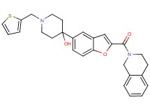 4-[2-(3,4-dihydro-2(1H)-isoquinolinylcarbonyl)-1-benzofuran-5-yl]-1-(2-thienylmethyl)-4-piperidinol