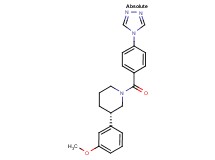 (3S)-3-(3-methoxyphenyl)-1-[4-(4H-1,2,4-triazol-4-yl)benzoyl]piperidine