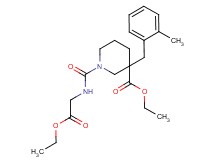 ethyl 1-{[(2-ethoxy-2-oxoethyl)amino]carbonyl}-3-(2-methylbenzyl)-3-piperidinecarboxylate