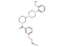 1-{1-[3-(allyloxy)benzoyl]-3-piperidinyl}-4-(2-methoxyphenyl)piperazine