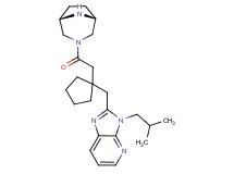 2-[(1-{2-[(1R*,5S*)-3,8-diazabicyclo[3.2.1]oct-3-yl]-2-oxoethyl}cyclopentyl)methyl]-3-isobutyl-3H-imidazo[4,5-b]pyridine