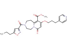 methyl 7-oxo-3-[(5-propyl-3-isoxazolyl)carbonyl]-9-[3-(4-pyridinyl)propoxy]-1,2,3,4,5,7-hexahydropyrido[1,2-d][1,4]diazepine-10-carboxylate