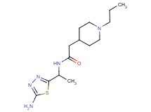 N-[1-(5-amino-1,3,4-thiadiazol-2-yl)ethyl]-2-(1-propyl-4-piperidinyl)acetamide
