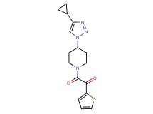 2-[4-(4-cyclopropyl-1H-1,2,3-triazol-1-yl)-1-piperidinyl]-2-oxo-1-(2-thienyl)ethanone