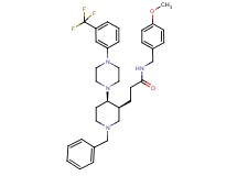 3-((3S*,4R*)-1-benzyl-4-{4-[3-(trifluoromethyl)phenyl]-1-piperazinyl}-3-piperidinyl)-N-(4-methoxybenzyl)propanamide