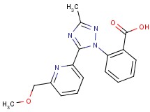 2-{5-[6-(methoxymethyl)pyridin-2-yl]-3-methyl-1H-1,2,4-triazol-1-yl}benzoic acid