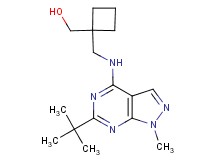 (1-{[(6-tert-butyl-1-methyl-1H-pyrazolo[3,4-d]pyrimidin-4-yl)amino]methyl}cyclobutyl)methanol