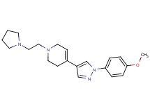 4-[1-(4-methoxyphenyl)-1H-pyrazol-4-yl]-1-(2-pyrrolidin-1-ylethyl)-1,2,3,6-tetrahydropyridine