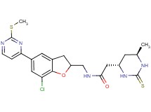 N-({7-chloro-5-[2-(methylthio)-4-pyrimidinyl]-2,3-dihydro-1-benzofuran-2-yl}methyl)-2-[(4S*,6R*)-6-methyl-2-thioxohexahydro-4-pyrimidinyl]acetamide