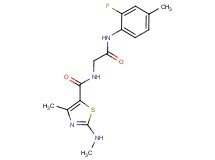 N-{2-[(2-fluoro-4-methylphenyl)amino]-2-oxoethyl}-4-methyl-2-(methylamino)-1,3-thiazole-5-carboxamide