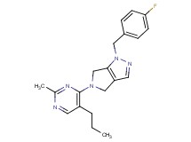 1-(4-fluorobenzyl)-5-(2-methyl-5-propylpyrimidin-4-yl)-1,4,5,6-tetrahydropyrrolo[3,4-c]pyrazole