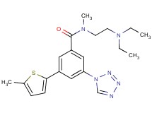 N-[2-(diethylamino)ethyl]-N-methyl-3-(5-methyl-2-thienyl)-5-(1H-tetrazol-1-yl)benzamide