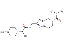 N,N-dimethyl-2-({[2-(4-methylpiperazin-1-yl)propanoyl]amino}methyl)-6,7-dihydropyrazolo[1,5-a]pyrazine-5(4H)-carboxamide