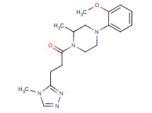 4-(2-methoxyphenyl)-2-methyl-1-[3-(4-methyl-4H-1,2,4-triazol-3-yl)propanoyl]piperazine