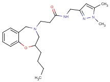 3-(2-butyl-2,3-dihydro-1,4-benzoxazepin-4(5H)-yl)-N-[(1,5-dimethyl-1H-pyrazol-3-yl)methyl]propanamide