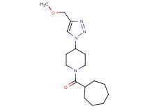 1-(cycloheptylcarbonyl)-4-[4-(methoxymethyl)-1H-1,2,3-triazol-1-yl]piperidine
