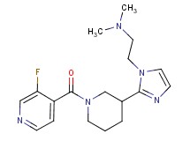 (2-{2-[1-(3-fluoroisonicotinoyl)piperidin-3-yl]-1H-imidazol-1-yl}ethyl)dimethylamine