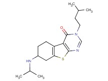 7-(isopropylamino)-3-(3-methylbutyl)-5,6,7,8-tetrahydro[1]benzothieno[2,3-d]pyrimidin-4(3H)-one