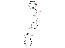 N-{[1-(1H-benzimidazol-2-ylmethyl)pyrrolidin-3-yl]methyl}pyridazine-3-carboxamide