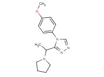 4-(4-methoxyphenyl)-3-(1-pyrrolidin-1-ylethyl)-4H-1,2,4-triazole