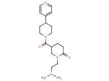 1-[2-(dimethylamino)ethyl]-5-{[4-(4-pyridinyl)-1-piperidinyl]carbonyl}-2-piperidinone