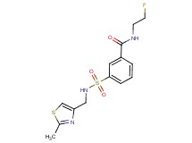 N-(2-fluoroethyl)-3-({[(2-methyl-1,3-thiazol-4-yl)methyl]amino}sulfonyl)benzamide