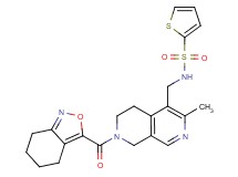 N-{[3-methyl-7-(4,5,6,7-tetrahydro-2,1-benzisoxazol-3-ylcarbonyl)-5,6,7,8-tetrahydro-2,7-naphthyridin-4-yl]methyl}thiophene-2-sulfonamide