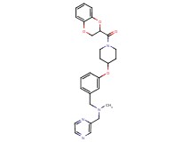(3-{[1-(2,3-dihydro-1,4-benzodioxin-2-ylcarbonyl)-4-piperidinyl]oxy}benzyl)methyl(2-pyrazinylmethyl)amine