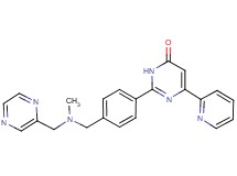 2-(4-{[methyl(2-pyrazinylmethyl)amino]methyl}phenyl)-6-(2-pyridinyl)-4(3H)-pyrimidinone