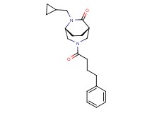 (1S*,5R*)-6-(cyclopropylmethyl)-3-(4-phenylbutanoyl)-3,6-diazabicyclo[3.2.2]nonan-7-one