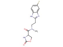 N-[2-(5-fluoro-1H-benzimidazol-2-yl)ethyl]-N-methyl-2-oxo-1,3-oxazolidine-4-carboxamide