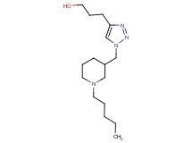 3-{1-[(1-pentylpiperidin-3-yl)methyl]-1H-1,2,3-triazol-4-yl}propan-1-ol