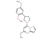 7-[3-(2,5-dimethoxyphenyl)pyrrolidin-1-yl]-5-ethylpyrazolo[1,5-a]pyrimidine