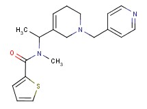 N-methyl-N-{1-[1-(pyridin-4-ylmethyl)-1,2,5,6-tetrahydropyridin-3-yl]ethyl}thiophene-2-carboxamide