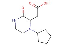 (1-cyclopentyl-3-oxo-2-piperazinyl)acetic acid
