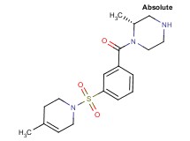(2R)-2-methyl-1-{3-[(4-methyl-3,6-dihydropyridin-1(2H)-yl)sulfonyl]benzoyl}piperazine
