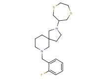 2-(1,4-dithiepan-6-yl)-7-(2-fluorobenzyl)-2,7-diazaspiro[4.5]decane