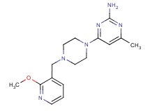 4-{4-[(2-methoxypyridin-3-yl)methyl]piperazin-1-yl}-6-methylpyrimidin-2-amine