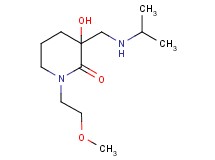 3-hydroxy-3-[(isopropylamino)methyl]-1-(2-methoxyethyl)-2-piperidinone