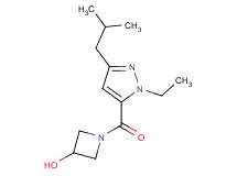 1-[(1-ethyl-3-isobutyl-1H-pyrazol-5-yl)carbonyl]-3-azetidinol
