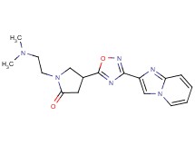 1-[2-(dimethylamino)ethyl]-4-(3-imidazo[1,2-a]pyridin-2-yl-1,2,4-oxadiazol-5-yl)-2-pyrrolidinone