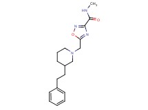 N-methyl-5-{[3-(2-phenylethyl)-1-piperidinyl]methyl}-1,2,4-oxadiazole-3-carboxamide