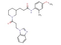 3-{1-[3-(1H-benzimidazol-1-yl)propanoyl]-3-piperidinyl}-N-(4-methoxy-2-methylphenyl)propanamide