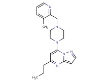 7-{4-[(3-methyl-2-pyridinyl)methyl]-1-piperazinyl}-5-propylpyrazolo[1,5-a]pyrimidine