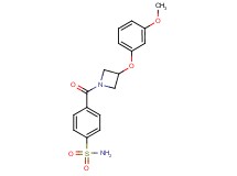 4-{[3-(3-methoxyphenoxy)-1-azetidinyl]carbonyl}benzenesulfonamide