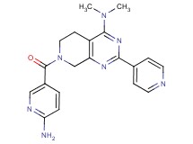7-[(6-aminopyridin-3-yl)carbonyl]-N,N-dimethyl-2-pyridin-4-yl-5,6,7,8-tetrahydropyrido[3,4-d]pyrimidin-4-amine