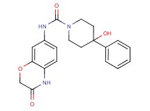 4-hydroxy-N-(3-oxo-3,4-dihydro-2H-1,4-benzoxazin-7-yl)-4-phenylpiperidine-1-carboxamide