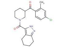 (4-chloro-2-methylphenyl)[1-(4,5,6,7-tetrahydro-2H-indazol-3-ylcarbonyl)-3-piperidinyl]methanone