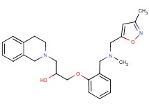1-(3,4-dihydro-2(1H)-isoquinolinyl)-3-[2-({methyl[(3-methyl-5-isoxazolyl)methyl]amino}methyl)phenoxy]-2-propanol